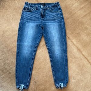 Buckle Black Curvy Ankle Skinny Cropped Jeans